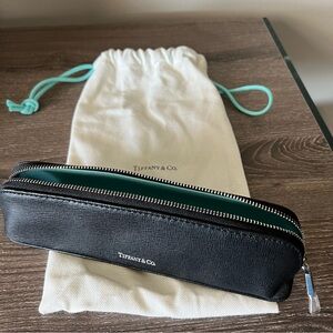 Tiffany & Co. Pencil Case - Black with Tiffany Blue interior